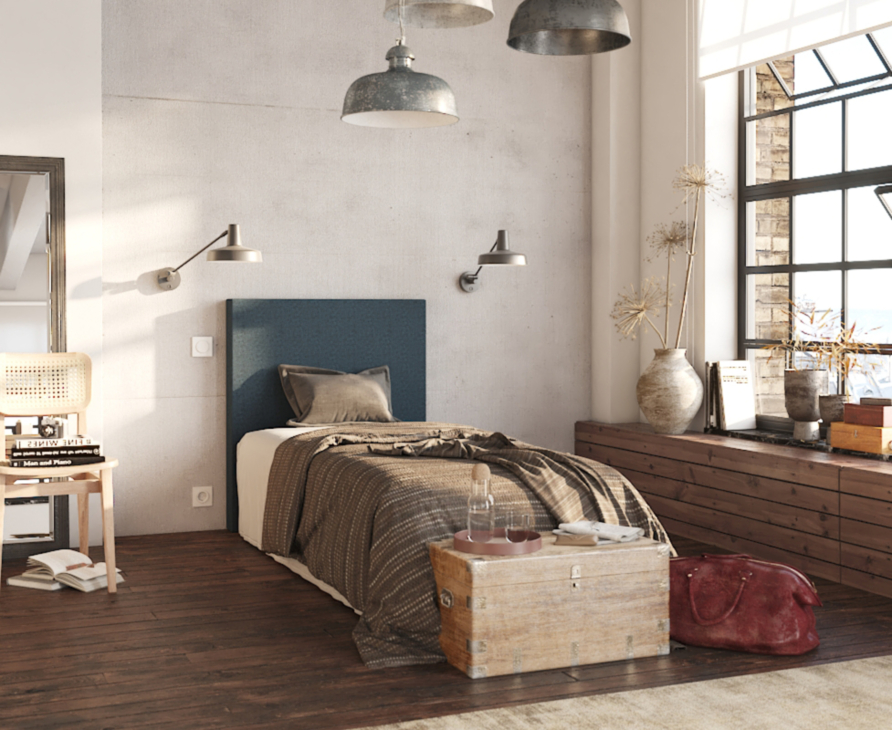 Tête de lit Kahaia Nika Royal Blue 80 - H120 cm