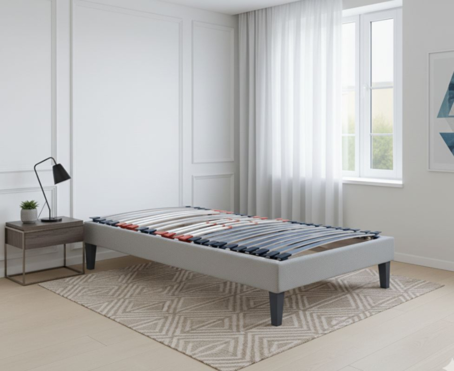 Sommier électrique Essentiel Plus gris - 80x200 cm
