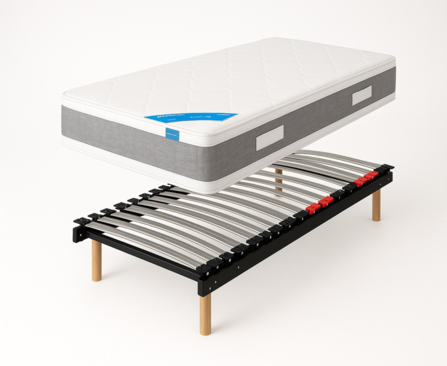 Ensemble Jungle  / Sommier Flex Max fixe - 90x190 cm 