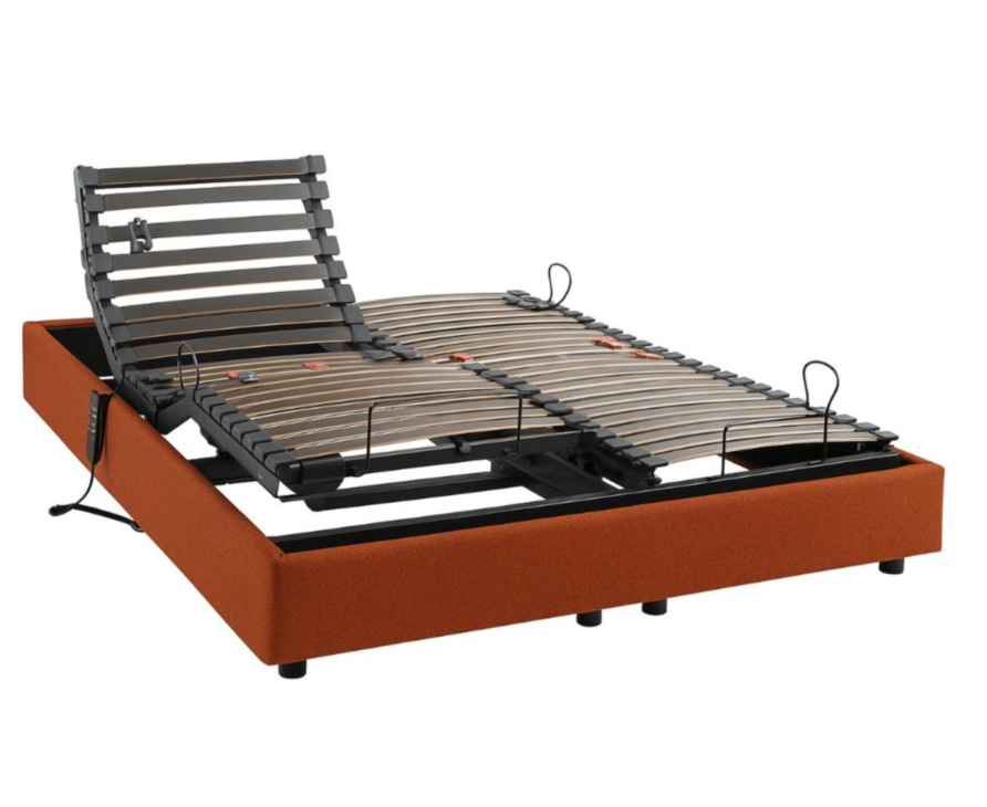 Sommier Sommeil Plus terre de sienne  - 160X200 cm