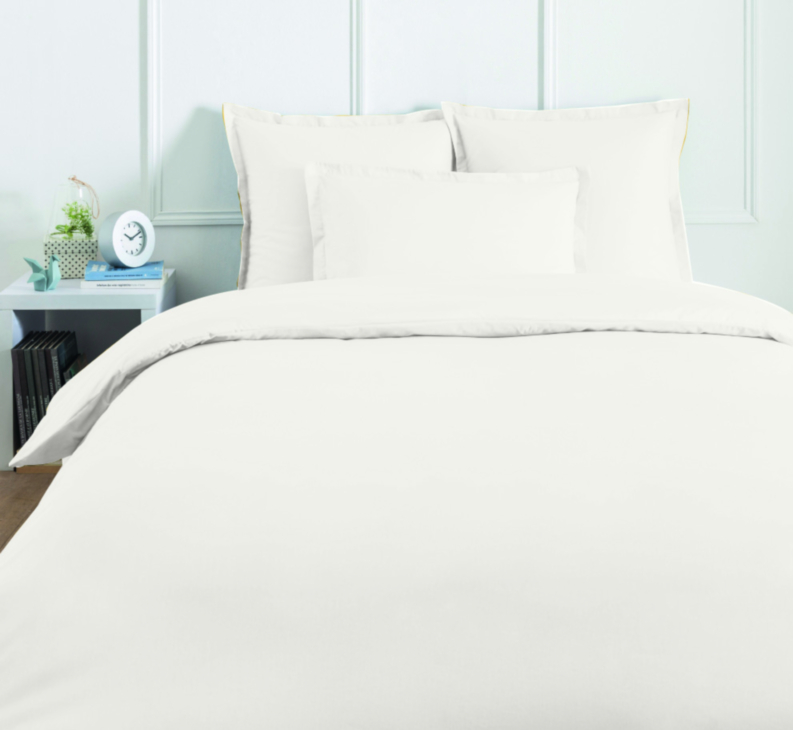Housse de couette Coton Blanc - 220x240 cm