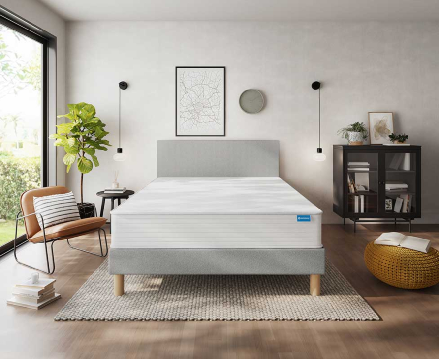 Sommier Tapissier Calla Deco Ashgrey - 180x200 cm