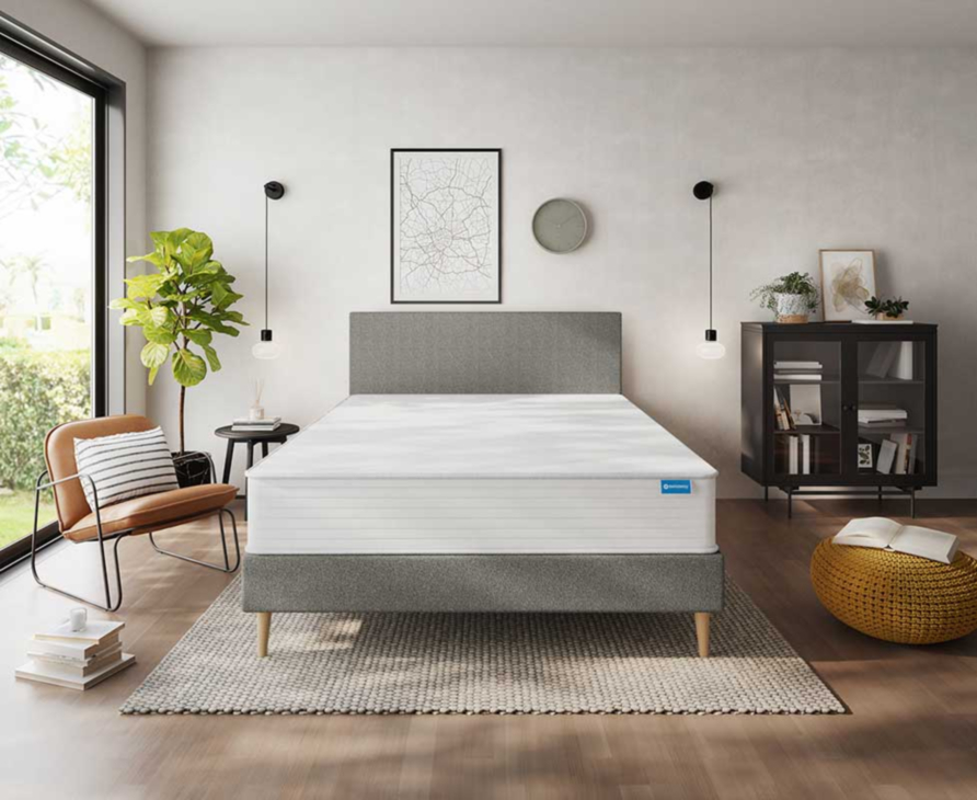 Sommier Tapissier Calla Deco Gris - 180x200 cm