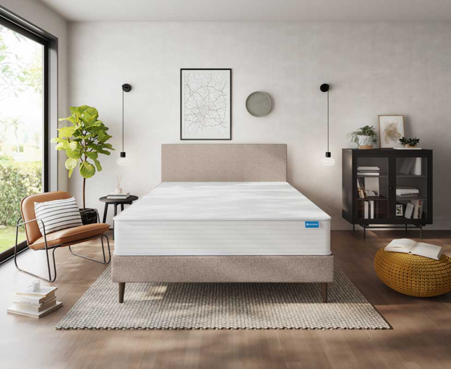 Sommier Tapissier Calla Deco Taupe - 140x190 cm