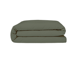 Housse de couette Coton Kaki - 200x200 cm