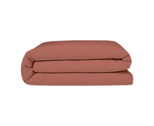 Housse de couette Coton Terracotta - 240x260 cm