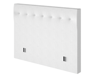 Tête de lit Kalmia Boucle Blanc 200 - H100 cm