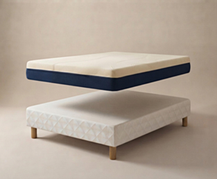 Ensemble matelas Aurore / sommier Cirse - 90x190 cm