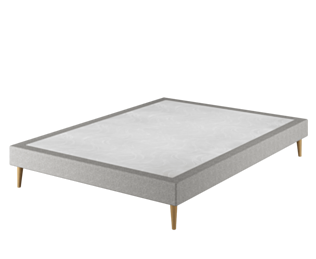 Sommier Tapissier Cirse Deco Ashgrey - 140x190 cm