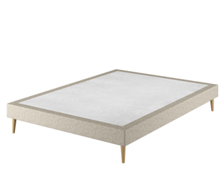 Sommier Tapissier Cirse Deco Beige - 160X200 cm