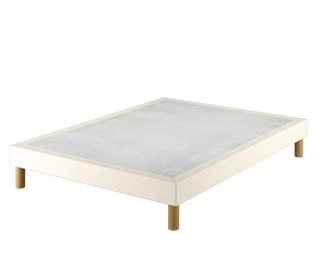 Sommier Calla Deco Boucle Blanc - 160x200 cm