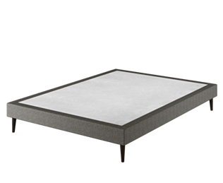 Sommier Tapissier Cirse Deco Gris - 140x190 cm