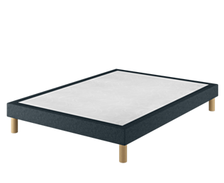 Sommier Tapissier Cirse Deco Bleu - 160x200 cm