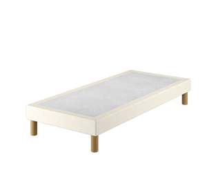 Sommier Tapissier Cirse Deco Boucle Blanc - 90x200 cm