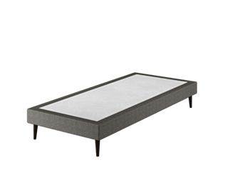 Sommier Tapissier Cirse Deco Gris - 90x190 cm