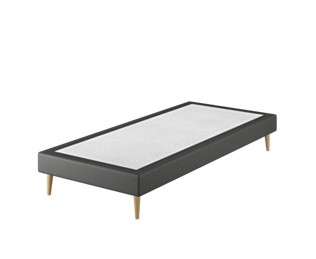 Sommier Tapissier Cirse Deco Noir - 70x200 cm
