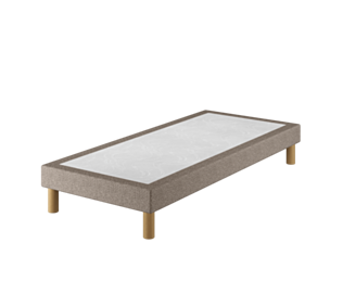 Sommier Tapissier Cirse Deco Taupe - 90x190 cm