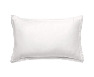 Taie d'oreiller satin Blanc - 50x70 cm