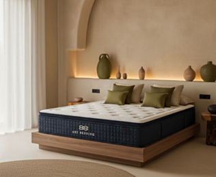 Matelas hybride 140x190 cm Yacht Club à ressorts ensachés, Matelas gamme hôtelière 