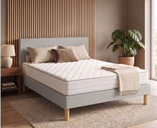 Ensemble literie Leon Gris - 140 x 190 cm
