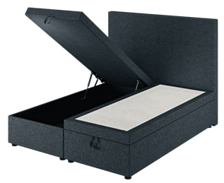 Lit Coffre Cassia Bleu - 140x200 cm