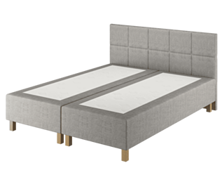 Boxspring Forbes Merlot Gris - 90x200 cm