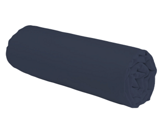 Drap-housse Satin Marine Bonnet 35 - 140x190 cm