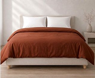 Ambiance housse de couette percale Henna - 140X200 cm