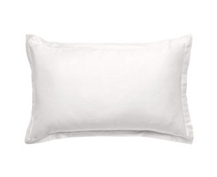 Taie d'oreiller satin Blanc - 50x70 cm