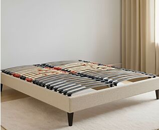 Sommier électrique Essentiel Plus Beige– 140x200 cm (2 couchages 70x200 cm) 