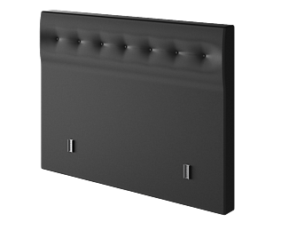 Tête de lit Kalmia S Noir 200 - H120 cm