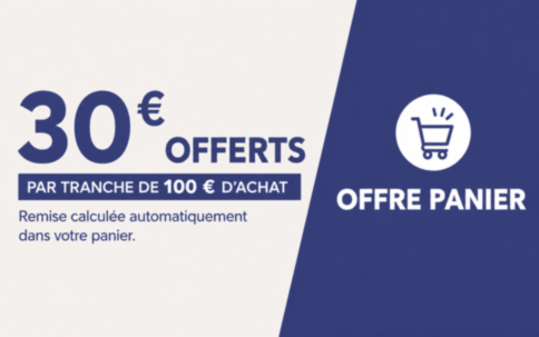 30€ offerts tous les 100€ d'achat